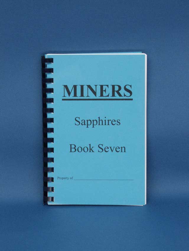 Miners Book 7 Sapphires $2.00